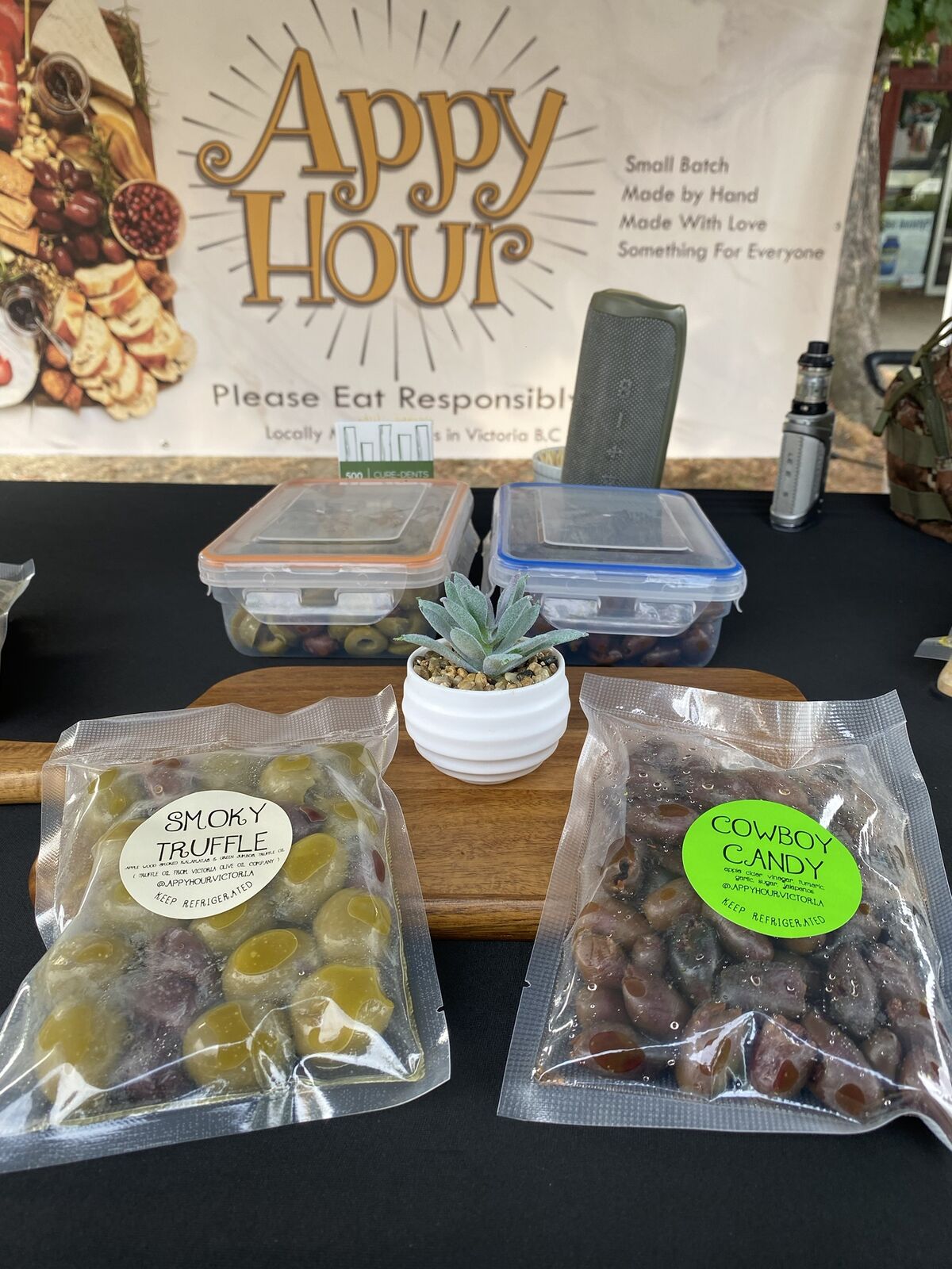 Smoky Truffle and Cowboy Candy olive packs